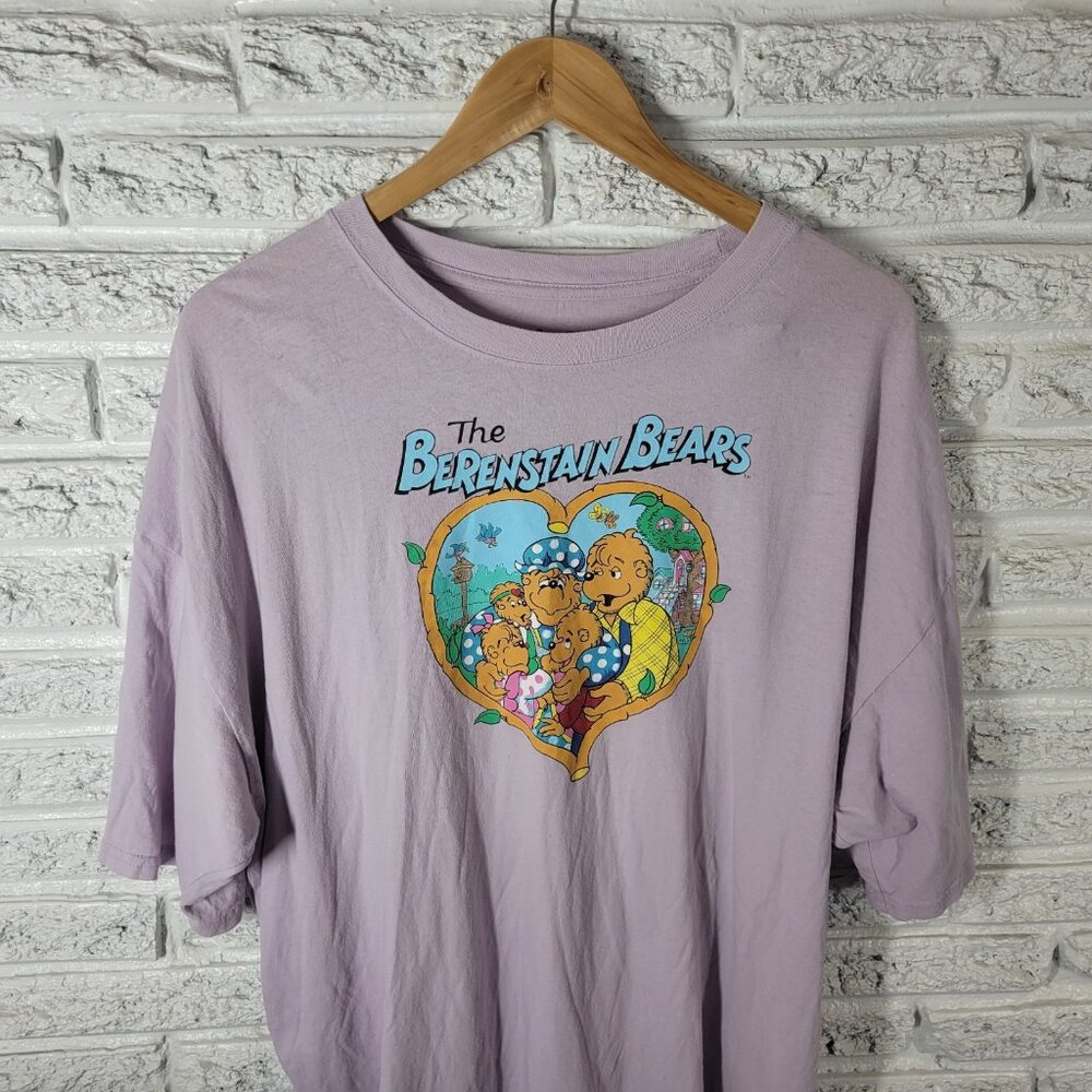 Berenstain Bears Womens One Size Muted Lavender T-Shirt 100% Cotton NOV180E - Picture 3 of 8